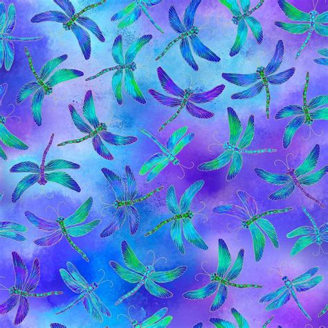 timeless treasures fly by night dragonflies mini metallic purple fabric|Timeless Treasures Dragonfly Illusion Fabric Collection.